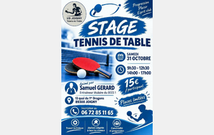 Stage Joigny 31 Octobre
