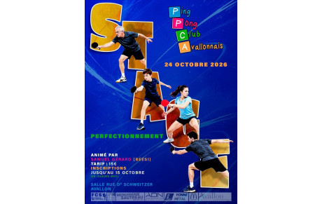 Stage Avallon 24 Octobre